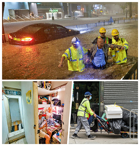 (圖片說明:極端天氣打擊基層和弱勢社群)
